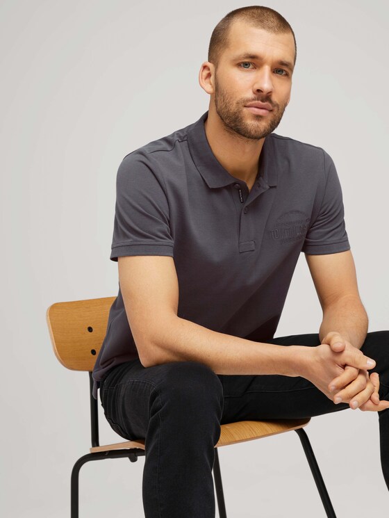 Poloshirt met logo - Mannen - Tarmac Grey Poloshirt met logo - Mannen - Tarmac Grey - 5 - TOM TAILOR