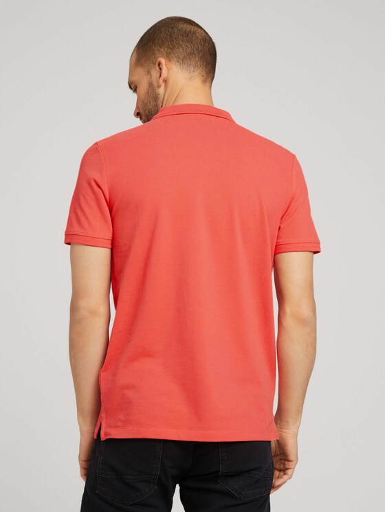 Poloshirt mit Logo - Männer - Plain Red Poloshirt mit Logo - Männer - Plain Red - 2 - TOM TAILOR