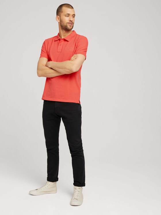 Poloshirt mit Logo - Männer - Plain Red Poloshirt mit Logo - Männer - Plain Red - 3 - TOM TAILOR