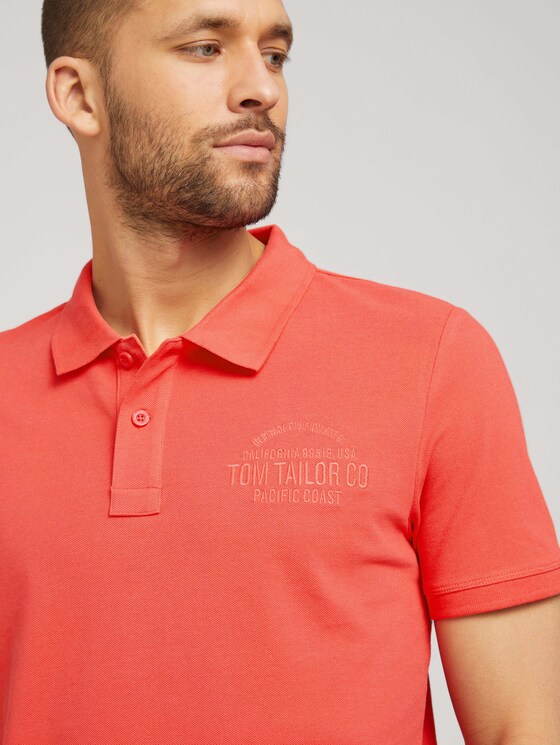 Poloshirt mit Logo - Männer - Plain Red Poloshirt mit Logo - Männer - Plain Red - 9 - TOM TAILOR