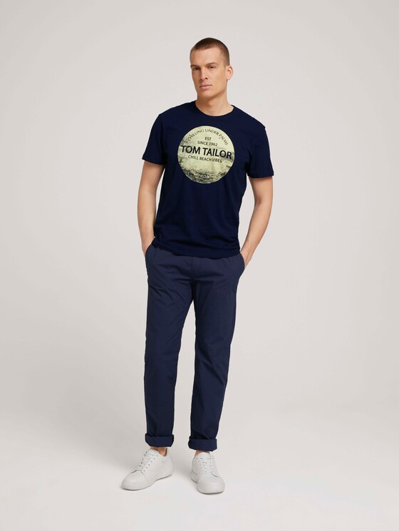 T-Shirt mit Print - Männer - Dark Blue T-Shirt mit Print - Männer - Dark Blue - 3 - TOM TAILOR