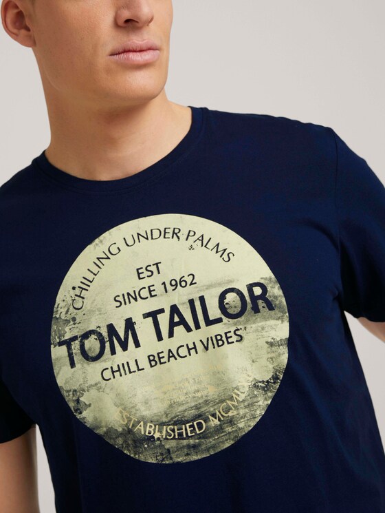 T-Shirt mit Print - Männer - Dark Blue T-Shirt mit Print - Männer - Dark Blue - 9 - TOM TAILOR