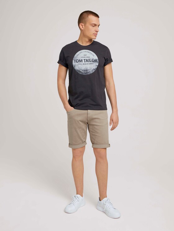 T-Shirt mit Print - Männer - Tarmac Grey T-Shirt mit Print - Männer - Tarmac Grey - 3 - TOM TAILOR