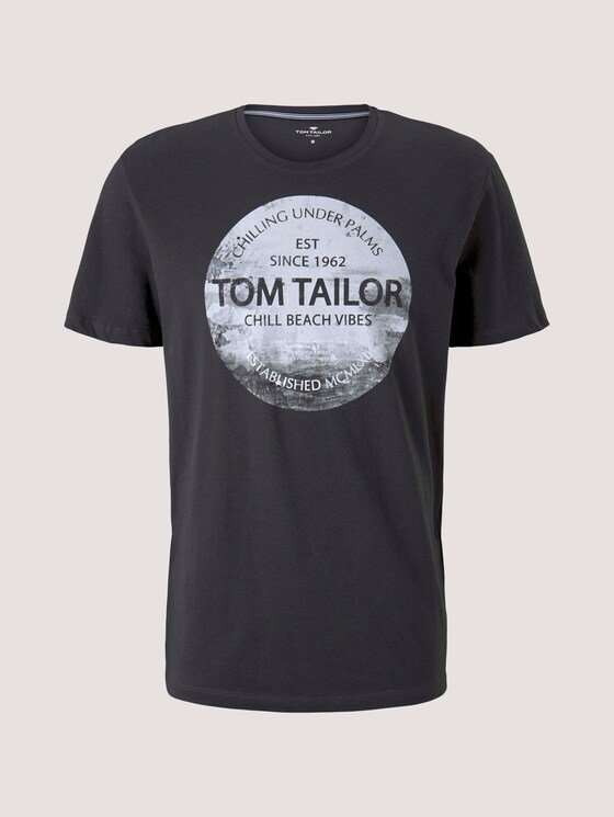 T-Shirt mit Print - Männer - Tarmac Grey T-Shirt mit Print - Männer - Tarmac Grey - 7 - TOM TAILOR
