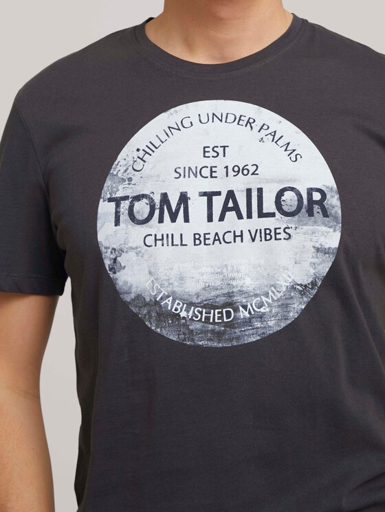 T-Shirt mit Print - Männer - Tarmac Grey T-Shirt mit Print - Männer - Tarmac Grey - 9 - TOM TAILOR