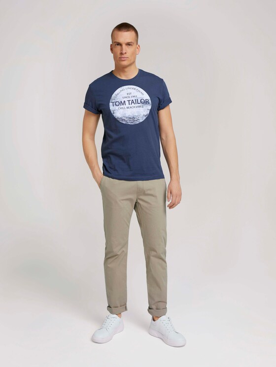 T-Shirt mit Print - Männer - light indigo blue T-Shirt mit Print - Männer - light indigo blue - 3 - TOM TAILOR