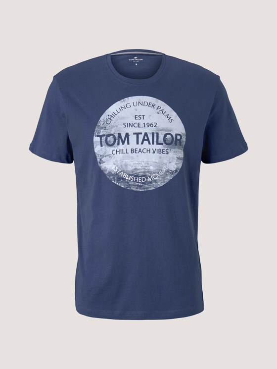 T-Shirt mit Print - Männer - light indigo blue T-Shirt mit Print - Männer - light indigo blue - 7 - TOM TAILOR