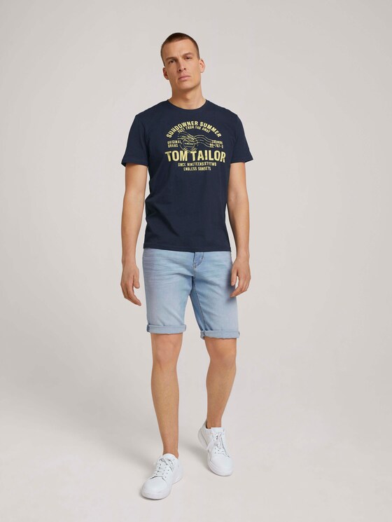 T-Shirt mit Print - Männer - Dark Blue T-Shirt mit Print - Männer - Dark Blue - 3 - TOM TAILOR