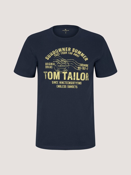 T-Shirt mit Print - Männer - Dark Blue T-Shirt mit Print - Männer - Dark Blue - 7 - TOM TAILOR