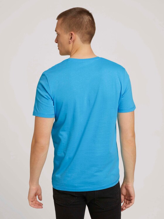 T-Shirt mit Print - Männer - aquarius turquoise T-Shirt mit Print - Männer - aquarius turquoise - 2 - TOM TAILOR