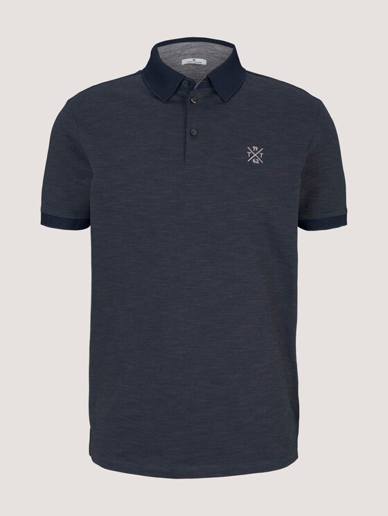 gestreiftes Poloshirt - Männer - anthra navy fine stripe gestreiftes Poloshirt - Männer - anthra navy fine stripe - 7 - TOM TAILOR
