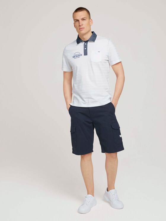 striped polo shirt - Men - Off White striped polo shirt - Men - Off White - 3 - TOM TAILOR