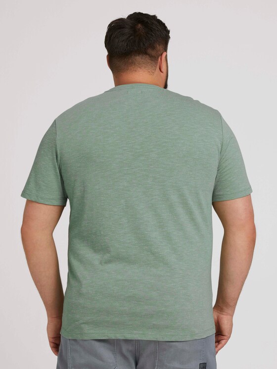 T-Shirt mit Fotoprint - Männer - mint green grindle melange T-Shirt mit Fotoprint - Männer - mint green grindle melange - 2 - Men Plus