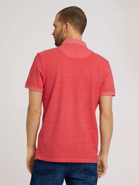 Poloshirt in leichter Waschung - Männer - Plain Red Poloshirt in leichter Waschung - Männer - Plain Red - 2 - TOM TAILOR
