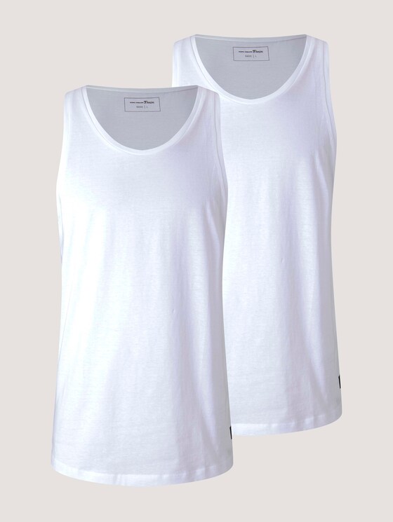 Tanktop im Doppelpack - Männer - White Tanktop im Doppelpack - Männer - White - 7 - TOM TAILOR Denim