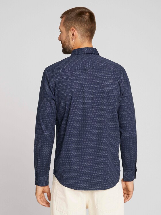 overhemd met patroon - Mannen - navy olive irregular design overhemd met patroon - Mannen - navy olive irregular design - 2 - TOM TAILOR