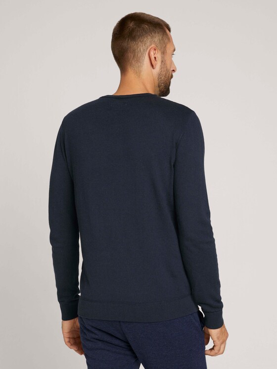 strukturierter Pullover - Männer - Sky Captain Blue strukturierter Pullover - Männer - Sky Captain Blue - 2 - TOM TAILOR