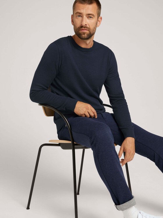 strukturierter Pullover - Männer - Sky Captain Blue strukturierter Pullover - Männer - Sky Captain Blue - 5 - TOM TAILOR