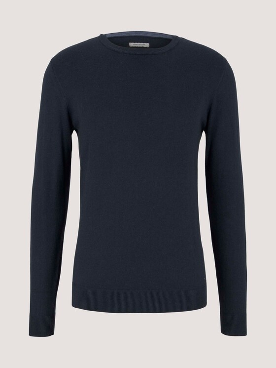 strukturierter Pullover - Männer - Sky Captain Blue strukturierter Pullover - Männer - Sky Captain Blue - 7 - TOM TAILOR