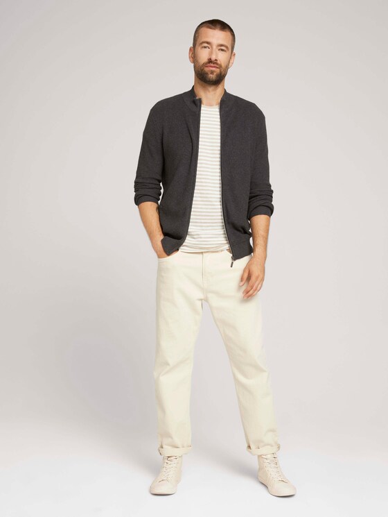 gestructureerde jas - Mannen - Black Grey Melange gestructureerde jas - Mannen - Black Grey Melange - 3 - TOM TAILOR