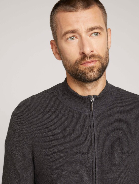 gestructureerde jas - Mannen - Black Grey Melange gestructureerde jas - Mannen - Black Grey Melange - 9 - TOM TAILOR