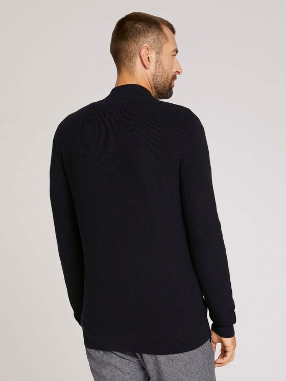 strukturierte Jacke - Männer - Black strukturierte Jacke - Männer - Black - 2 - TOM TAILOR