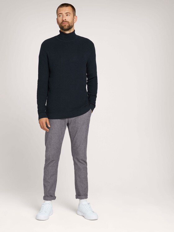 Strukturierter Rollkragenpullover - Männer - Sky Captain Blue Strukturierter Rollkragenpullover - Männer - Sky Captain Blue - 3 - TOM TAILOR