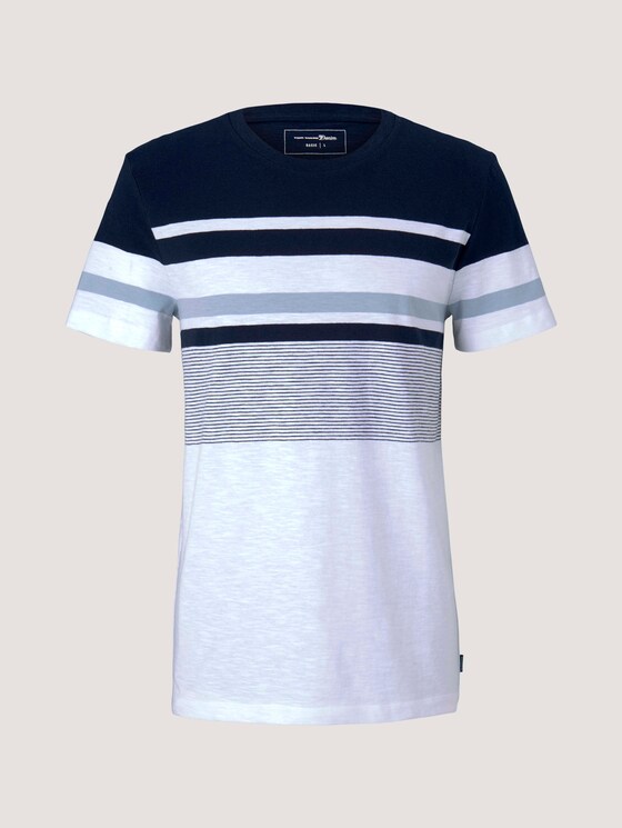 gestreiftes T-Shirt - Männer - Sky Captain Blue gestreiftes T-Shirt - Männer - Sky Captain Blue - 7 - TOM TAILOR Denim