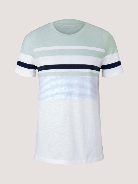 gestreiftes T-Shirt - Männer - smooth green gestreiftes T-Shirt - Männer - smooth green - 7 - TOM TAILOR Denim