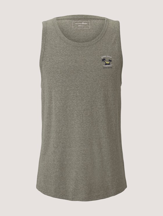 strukturiertes Tanktop - Männer - greyish shadow olive melange strukturiertes Tanktop - Männer - greyish shadow olive melange - 7 - TOM TAILOR Denim