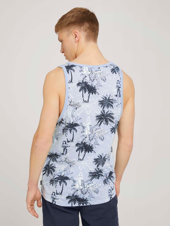 gemustertes Tanktop - Männer - blue white hula print gemustertes Tanktop - Männer - blue white hula print - 2 - TOM TAILOR Denim