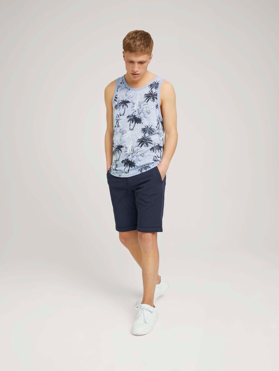 gemustertes Tanktop - Männer - blue white hula print gemustertes Tanktop - Männer - blue white hula print - 3 - TOM TAILOR Denim