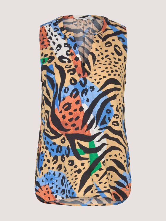 gemusterte Bluse - Frauen - colored animal print gemusterte Bluse - Frauen - colored animal print - 7 - TOM TAILOR Denim