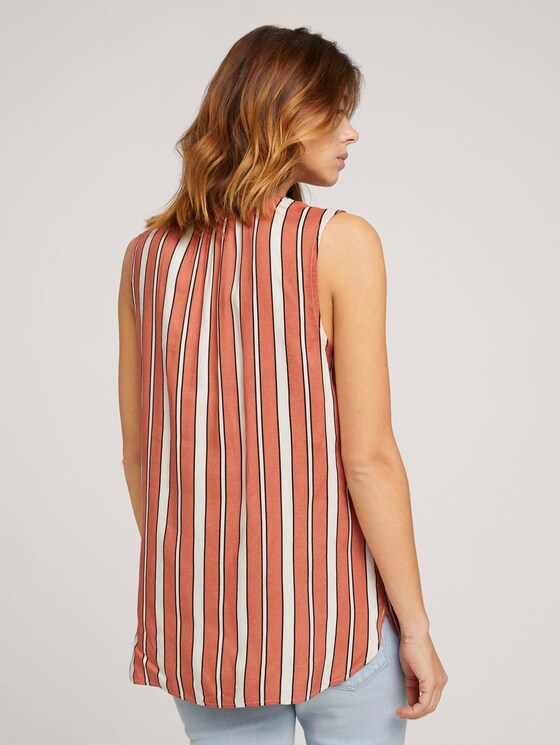 gemusterte Bluse - Frauen - coral creme black stripe gemusterte Bluse - Frauen - coral creme black stripe - 2 - TOM TAILOR Denim
