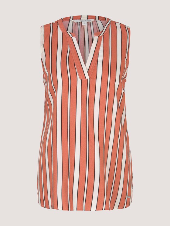 gemusterte Bluse - Frauen - coral creme black stripe gemusterte Bluse - Frauen - coral creme black stripe - 7 - TOM TAILOR Denim