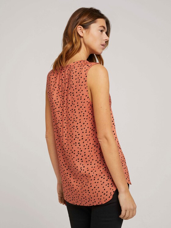 gemusterte Bluse - Frauen - coral leo dot print gemusterte Bluse - Frauen - coral leo dot print - 2 - TOM TAILOR Denim