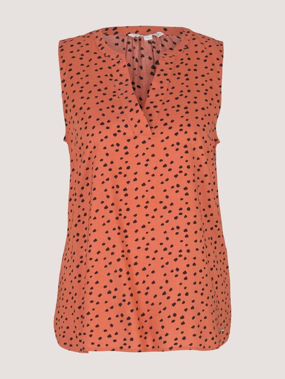 gemusterte Bluse - Frauen - coral leo dot print gemusterte Bluse - Frauen - coral leo dot print - 7 - TOM TAILOR Denim