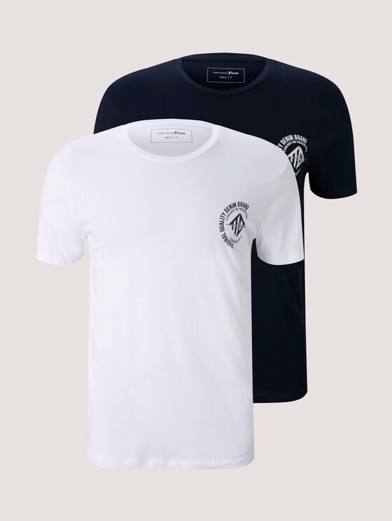 T-Shirt im Doppelpack - Männer - White T-Shirt im Doppelpack - Männer - White - 7 - TOM TAILOR Denim
