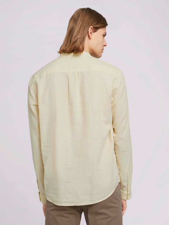 Leinenhemd mit recycelten Fasern - Männer - pale straw yellow chambray Leinenhemd mit recycelten Fasern - Männer - pale straw yellow chambray - 2 - TOM TAILOR Denim