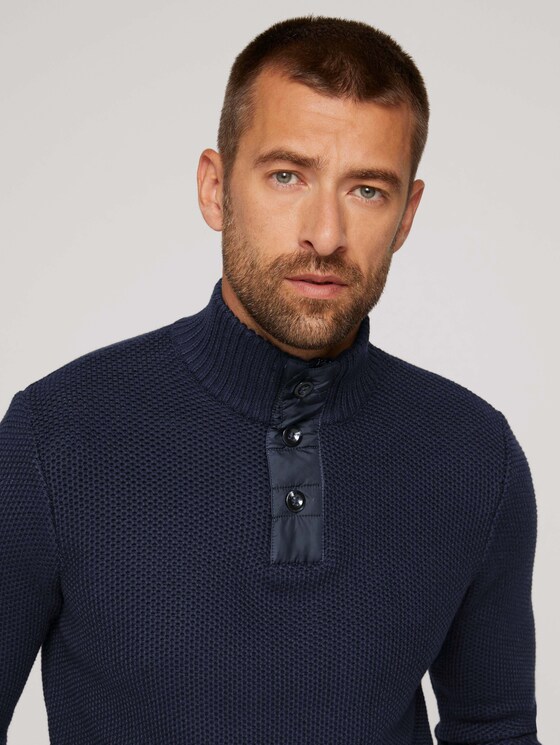 trui met troyer-kraag - Mannen - Sky Captain Blue trui met troyer-kraag - Mannen - Sky Captain Blue - 9 - TOM TAILOR