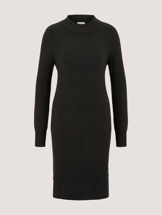 Gebreide jurk met opstaande kraag - Vrouwen - deep black Gebreide jurk met opstaande kraag - Vrouwen - deep black - 7 - TOM TAILOR