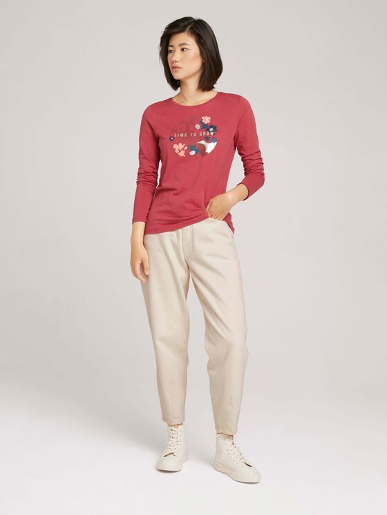Print Langarmshirt mit Bio-Baumwolle - Frauen - Frozen Berry Sorbet Print Langarmshirt mit Bio-Baumwolle - Frauen - Frozen Berry Sorbet - 3 - TOM TAILOR