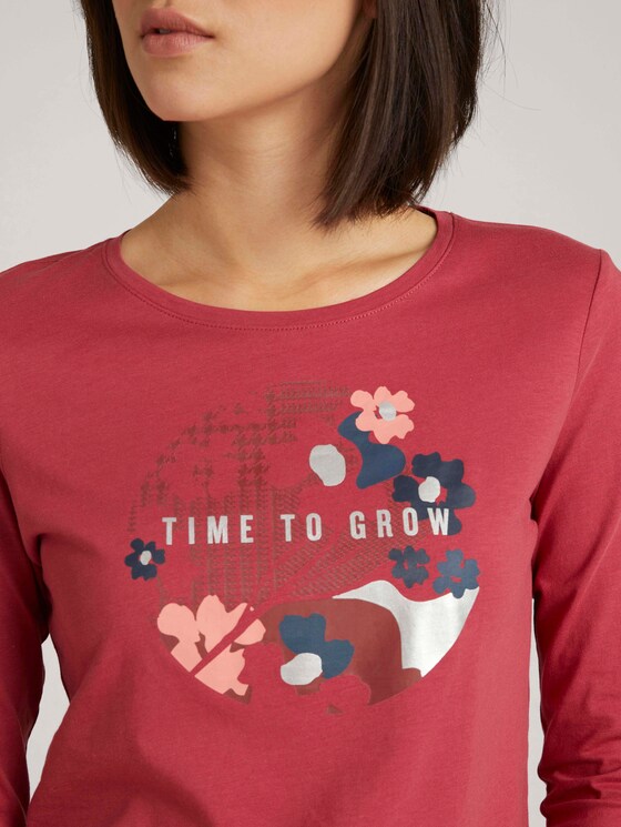 Print Langarmshirt mit Bio-Baumwolle - Frauen - Frozen Berry Sorbet Print Langarmshirt mit Bio-Baumwolle - Frauen - Frozen Berry Sorbet - 9 - TOM TAILOR