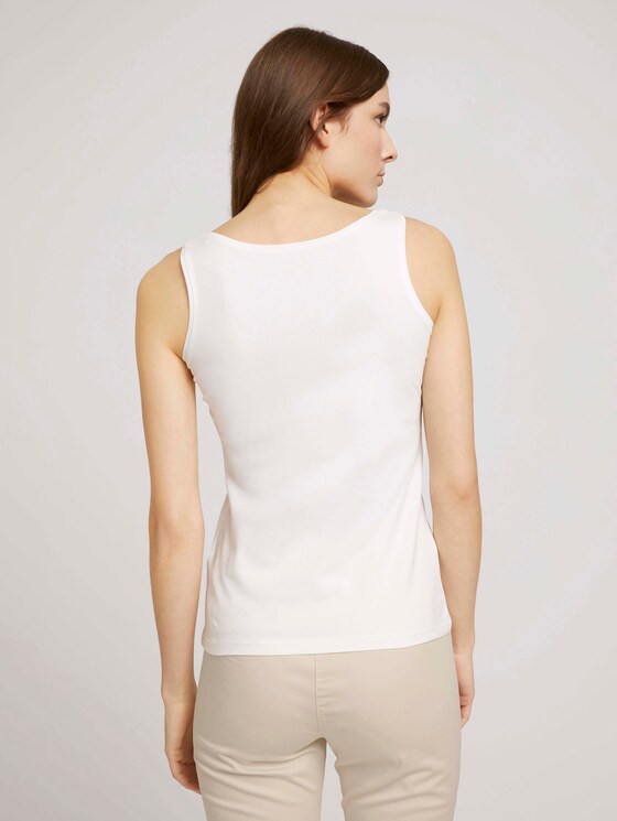 Basic Top - Frauen - Whisper White Basic Top - Frauen - Whisper White - 2 - TOM TAILOR