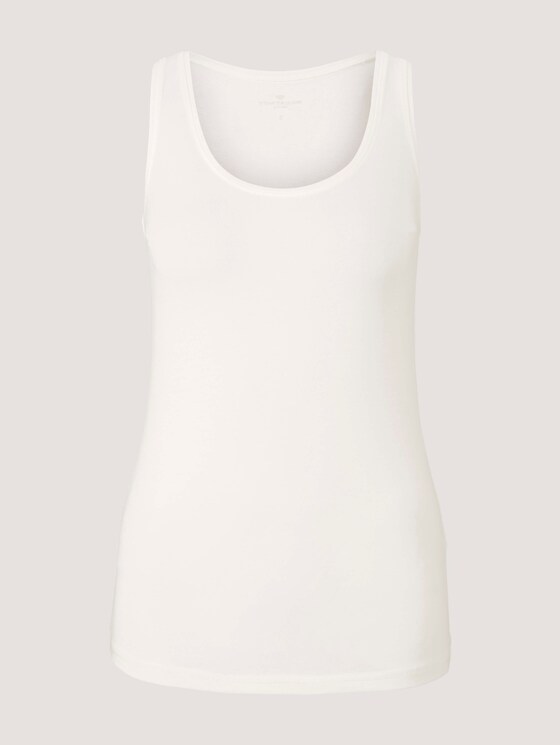Basic Top - Frauen - Whisper White Basic Top - Frauen - Whisper White - 7 - TOM TAILOR