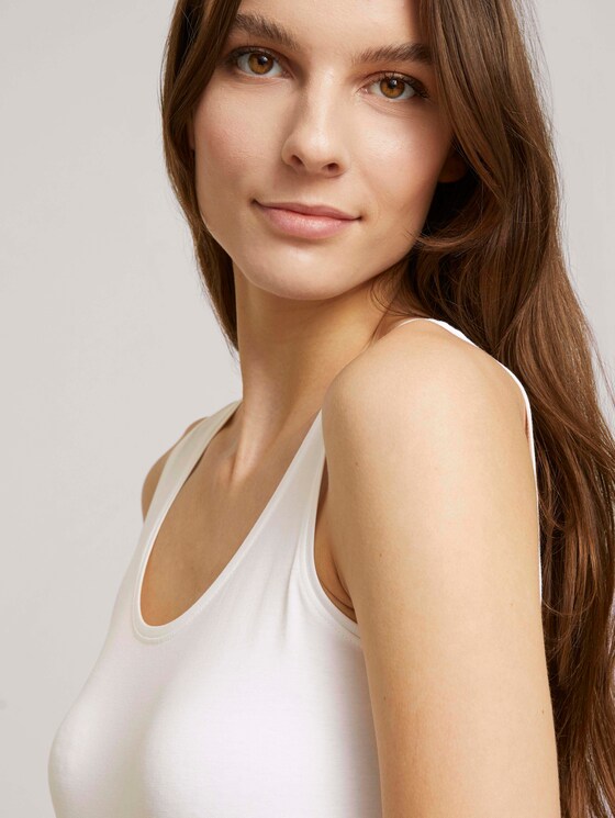 Basic Top - Frauen - Whisper White Basic Top - Frauen - Whisper White - 9 - TOM TAILOR