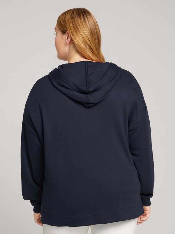 Curvy - basic sweatjack - Vrouwen - Sky Captain Blue Curvy - basic sweatjack - Vrouwen - Sky Captain Blue - 2 - My True Me
