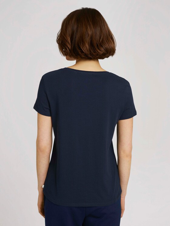 T-shirt van biologisch katoen met print - Vrouwen - Sky Captain Blue T-shirt van biologisch katoen met print - Vrouwen - Sky Captain Blue - 2 - TOM TAILOR Denim