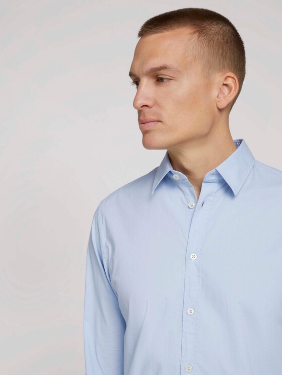 Basic Popelin Hemd - Männer - Light Blue Basic Popelin Hemd - Männer - Light Blue - 9 - TOM TAILOR