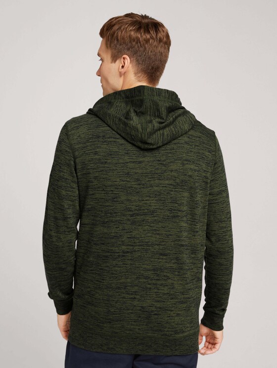 Hoodie in Melange-Optik - Männer - Oak Leaf Green Hoodie in Melange-Optik - Männer - Oak Leaf Green - 2 - TOM TAILOR